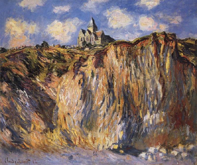 Claude Monet The Church at Varengville,Morning Effect Spain oil painting art